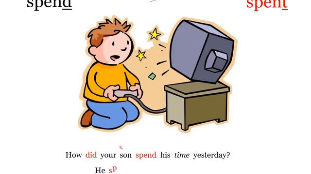 ESL Verbs - #24 Irregular (bend, send, spend, mean) - Past Tense смотреть онлайн