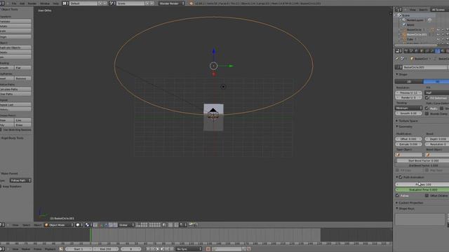 Blender Tutorial: Camera/Object smooth movement (using curves) смотреть онлайн