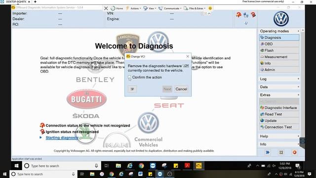 ODIS VCI Doesnt connect to vehicle смотреть онлайн