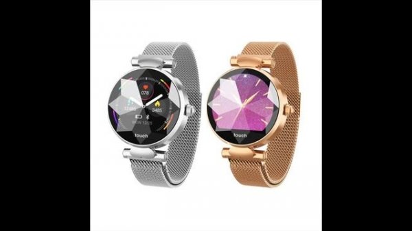 Женский фитнес-браслет Smart Bracelet Flowers, серебро