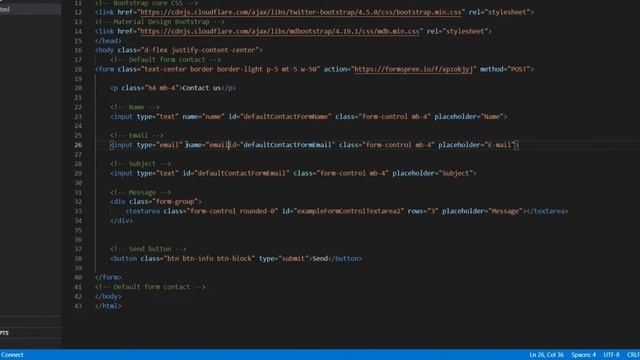 Free Contact form without a server - using Formspree смотреть онлайн