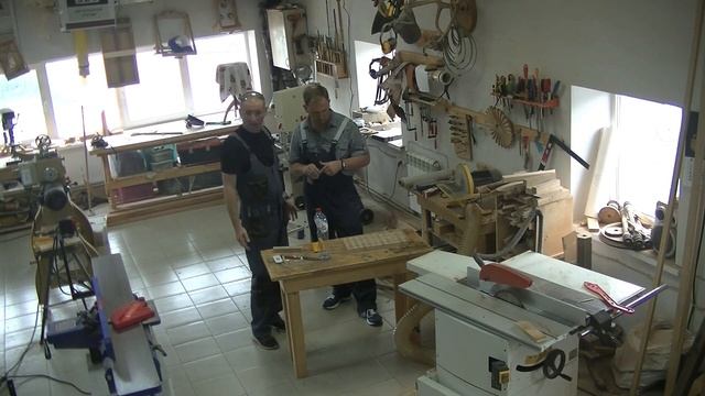 Торцевая разделочная доска руками ученика. смотреть онлайн
