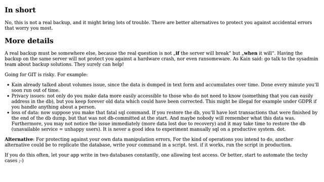 Software Engineering: Is it reliable to compress database backups with git? (3 Solutions!!) смотреть онлайн