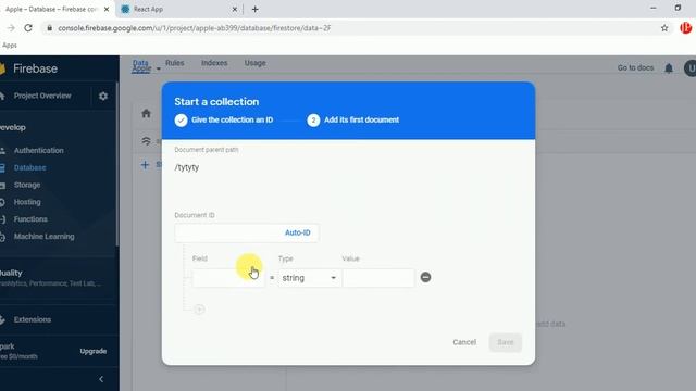 21 - How to use useEffect in React to Push or Pull data from Firebase Google Database. смотреть онлайн