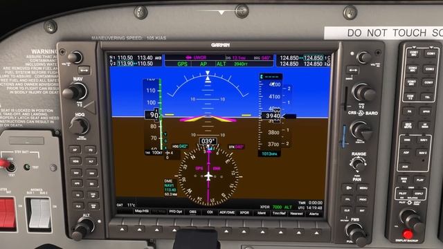 Основы Автопилота G1000 (C172S) в Microsoft Flight Simulator