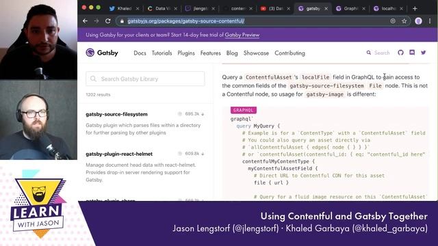 Using Contentful and Gatsby Together (with Khaled Garbaya) — Learn WIth Jason смотреть онлайн