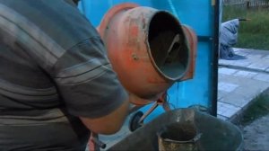 как очистить  бетономешалку