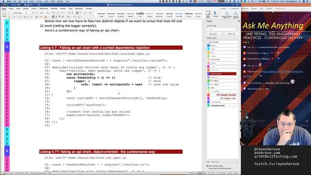 #coronadevstream Roy works on Ch3-4 of "Art of Unit Testing - 3rd Edition in JavaScript" смотреть онлайн