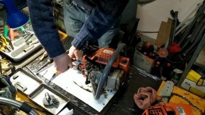 Замена подкачки на бензопиле "Олео Мак"