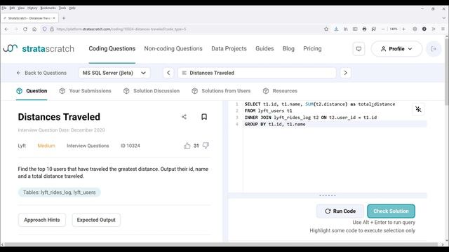 Learn SQL By Solving An Interview SQL Question By Lyft (Data Analysts, Data Scientists) #2 смотреть онлайн