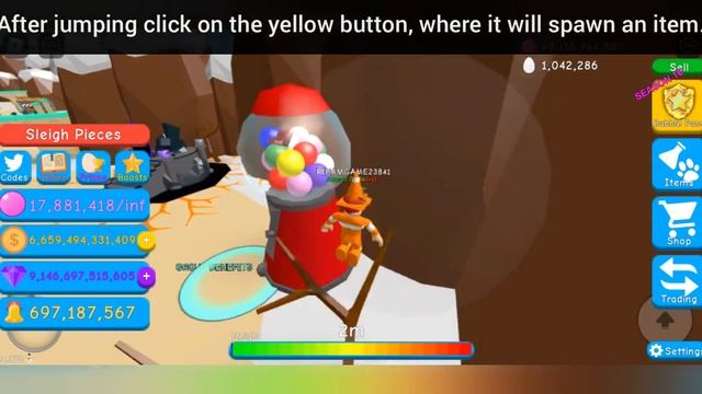 How to do "Bubble Gum Machine" | Christmas Event | Bubble Gum Simulator смотреть онлайн
