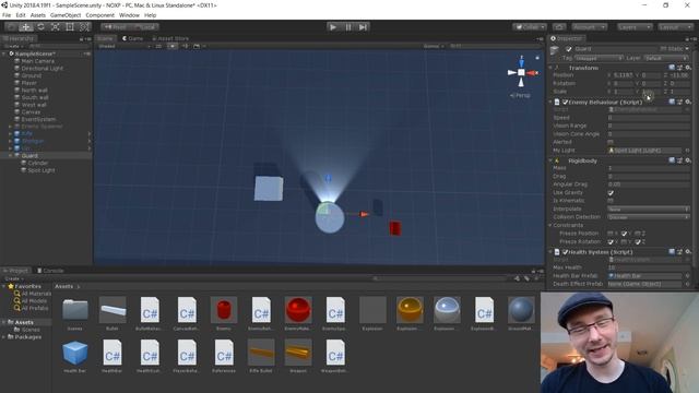 Make A Game In Unity With No Experience #11: Vision Cones смотреть онлайн