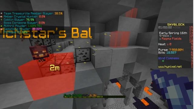 BEST WAY TO MINE RUBY'S (FREE COORDINATES) Hypixel skyblock guide смотреть онлайн