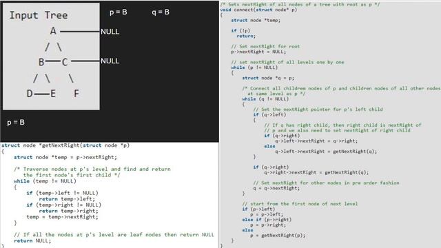 Connect nodes at same level using constant extra space | GeeksforGeeks смотреть онлайн