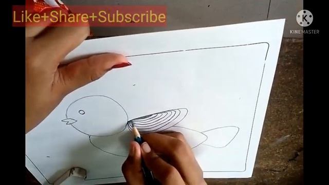 Birds Drawing Video l How to draw birds for beginners Video l No.1 Bird Drawing l Draw By Vedanshi смотреть онлайн