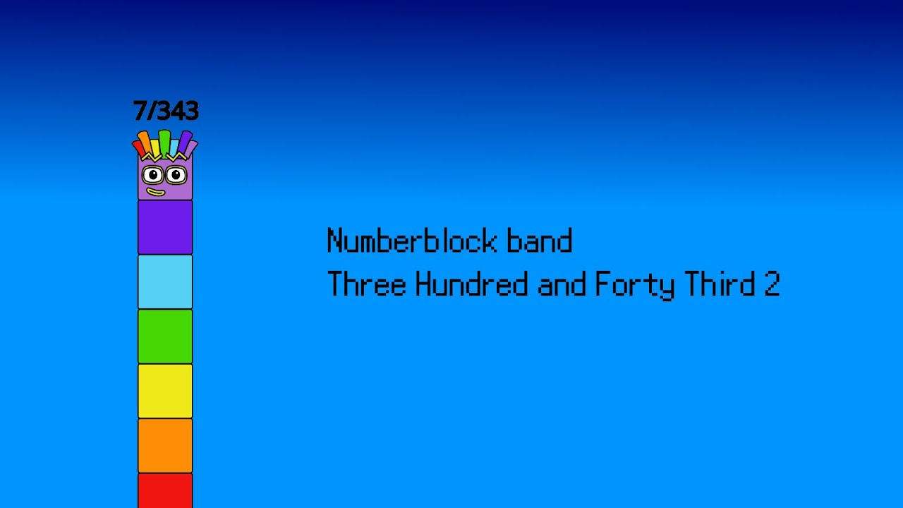 Numberblock band Three Hundred and Forty Third 2 смотреть онлайн