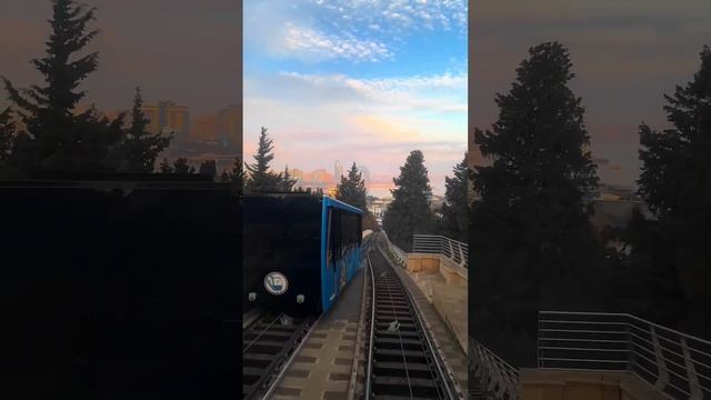 Sight of Baku Azerbaijan funicular. Достопримечательности Баку Азербайджан фуникулер смотреть онлайн