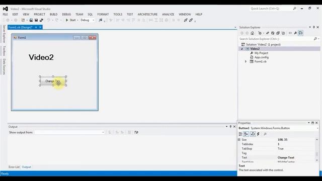 Changing Text and Color of Label with Buttons- Visual Studio смотреть онлайн