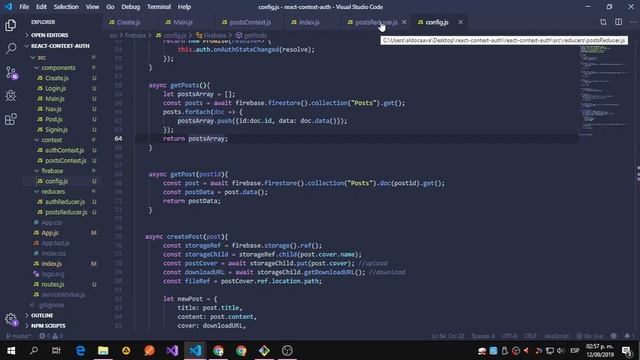 React / Context API / Firebase / Auth #5 ( Fetching The Posts ) смотреть онлайн