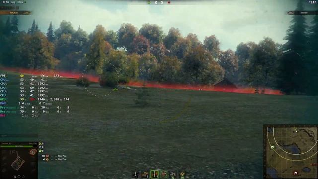 WOT! ТЕСТ HD КАРТ и ХАВОК (Intel I3 3230 3.3Ghz GTX 1050 ti) Карта Малиновка смотреть онлайн