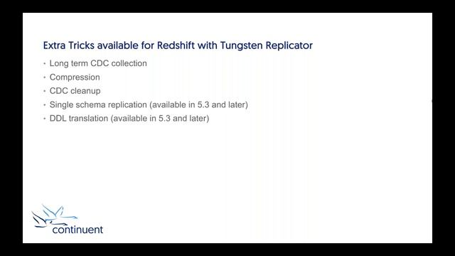 Continuent Webinar: Moving data in real time into Amazon Redshift смотреть онлайн