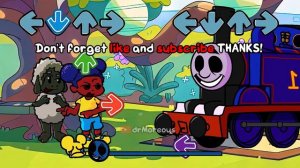 Amanda & Wooly VS ALL Thomas Railway (FNF Can Can cover)