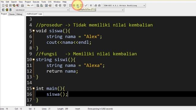 C++ 43 | Prosedur dan Fungsi (Procedure and Function) Pemrograman C++ Part 1 смотреть онлайн