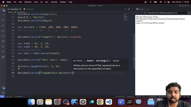 #15 Array properties and methods Advanced Javascript | Maharashtra Board смотреть онлайн