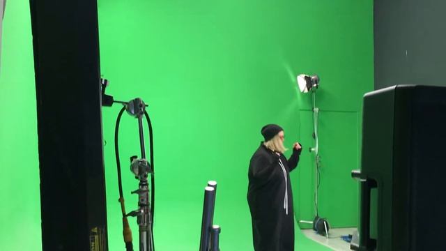 Съемки музыкального клипа в Хромакей павильоне. смотреть онлайн
