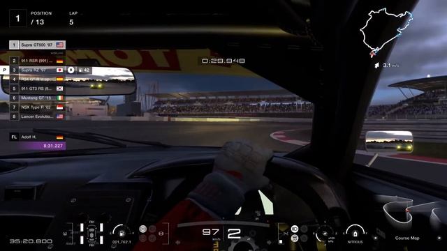 GT7 Nordschleife CARNAGE w/GT500 CASTROL SUPRA смотреть онлайн