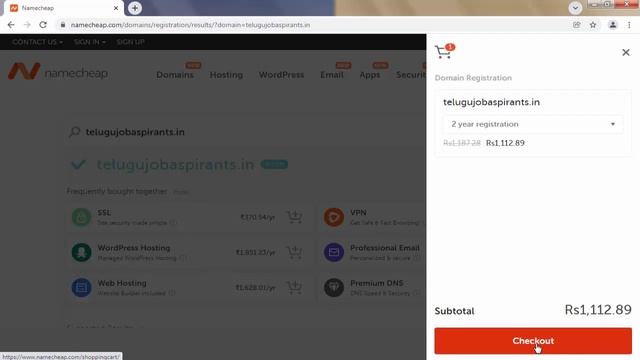 how to buy domain name from namecheap in telugu | wordpress tutorial for beginners смотреть онлайн