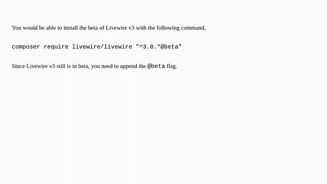 Error while installing livewire 3 through composer смотреть онлайн