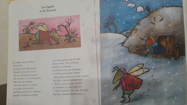 "La Cigale et la Fourmi" Fables of La Fontaine . смотреть онлайн