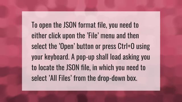 How do I open a JSON file? смотреть онлайн