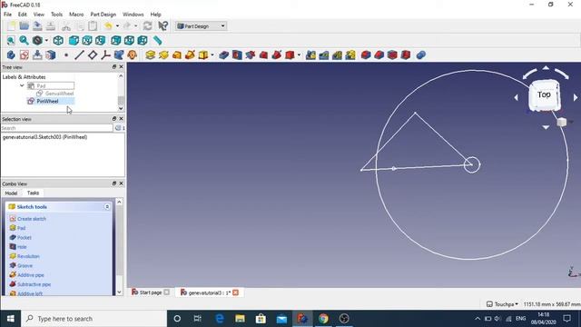 Geneva Wheel Build Part 4: Pin Wheel build in FreeCAD смотреть онлайн
