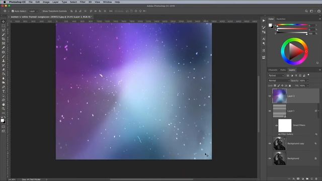 Glitch Effect Photoshop Tutorial ❤ смотреть онлайн