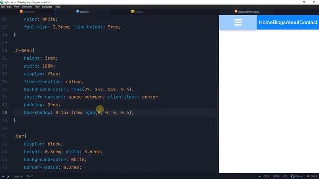 Responsively Navigate If You Can :) | Animated hamburger Menu смотреть онлайн