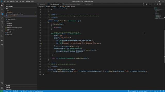 JWT Authentication in ASP.NET Core WebAPI смотреть онлайн