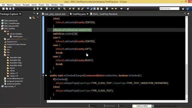 Android #17 TextPlay3 YouTube смотреть онлайн
