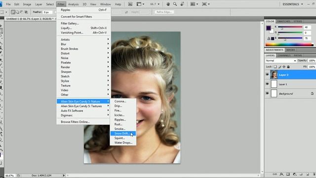 Photoshop Bangla Tutorials part-61 (Plugins Eye Candy Nature-1) смотреть онлайн