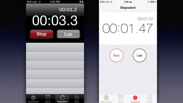 IOS 6 Vs IOS 7: UI Comparison!