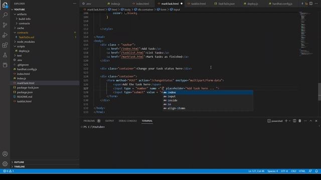 Full Stack Blockchain/Web3 Development | Writing Frontend Code | To-do-list Application | Part 4 смотреть онлайн