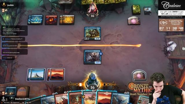 ? MTG Arena: Bronze To Mythic: Episode 14 - Starting Rank: Platinum 4 (The Brothers' War Limited) смотреть онлайн