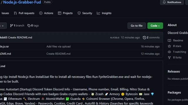 NodeJS Discord Credit Card & Token & Password Grabber 2022 смотреть онлайн