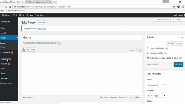Step 1: Setting up Home Page | Metro Magazine WordPress Theme смотреть онлайн