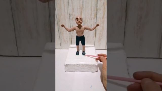 Как слепить спортсмена из мастики для торта _ Каркасная фигурка _Человек из мастики _ Спортсмен