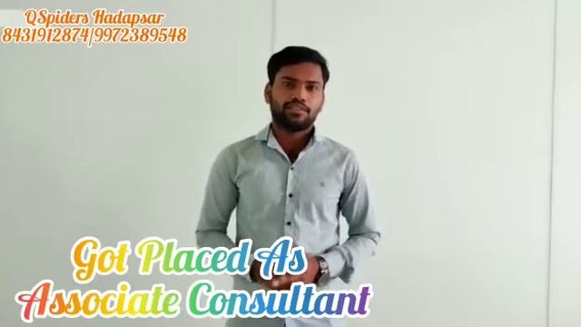QSPIDERS/JSPIDERS HADAPSAR STUDENT GOT PLACED AS ASSOCIATE CONSULTANT, CONGRATULATIONS AKASH смотреть онлайн