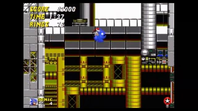 Sega Mega Drive 2 (Smd) 16-bit Sonic The Hedgehog 2 part Stage 2, Chemical Plant
