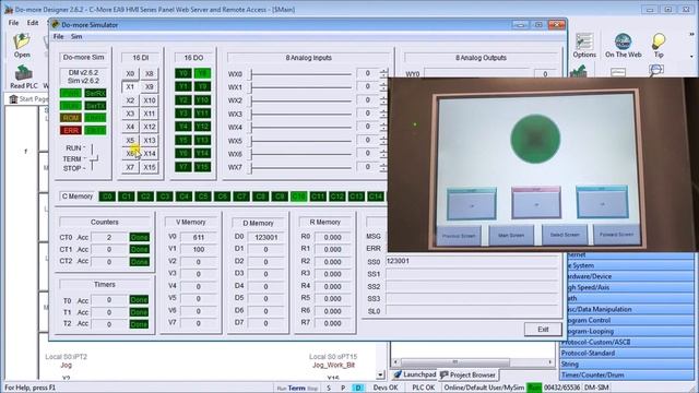C-More EA9 HMI Series Panel Web Server and Remote Access (App) смотреть онлайн