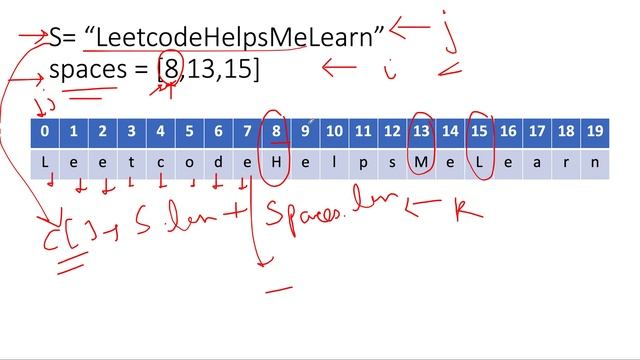 Adding Spaces to a String | Leetcode 2109 | Live coding session ????| Strings | Contest 272 смотреть онлайн